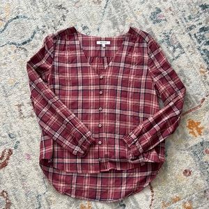 Plaid Madewell Top
